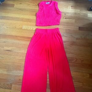 Pink two piece set